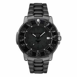KHS Armbanduhr Tactical Shadow X TAC schwarz mit Edelstahl-Armband limitierte Edition