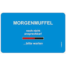 Rahmenlos Brotzeitbrettchen Morgenmuffel 