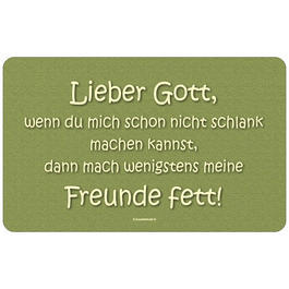 Rahmenlos Brotzeitbrettchen Lieber Gott 