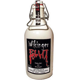 Wikinger Blut Honig-Met mit Kirschsaft Tonflasche 0,5 Liter 