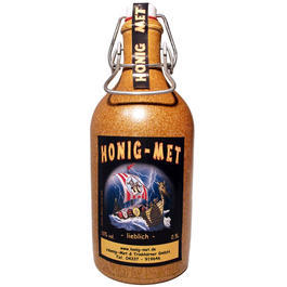 Honig Met lieblich Tonflasche 0,5 Liter 