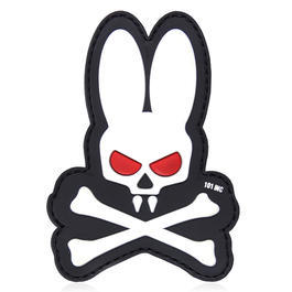 101 INC. 3D Rubber Patch Skull Bunny wei