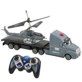 Phoenix RC Truck 4 Kanal mit Hubschrauber 3 Kanal Set P700A grau 2-in-One