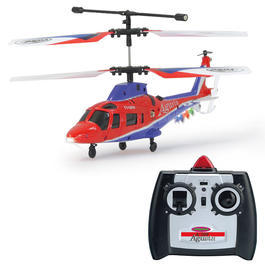 Jamara RC Hubschrauber Agusta A 109 rot blau 3-Kanal Steuerung Ready to Fly