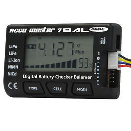 Jamara Accu Master 7Bal Akkutester f. NiMH / LiPo / LiFe / Li-Ion 