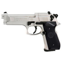 Beretta 92 FS CO2 Pistole 4,5mm vernickelt mit Kunststoffgriffschalen 