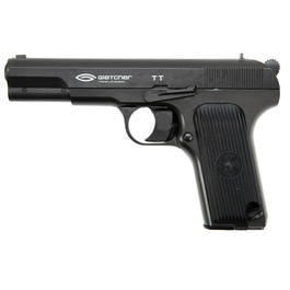 Gletcher TT CO2 Luftpistole Blow-Back Kal. 4,5mm SBB, schwarz 