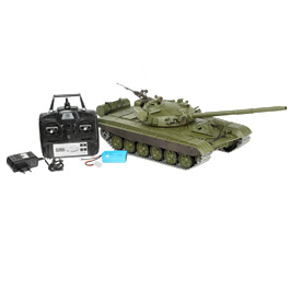 Heng-Long RC Panzer T-72, grn 1:16 schussfhig, Infrarot-Gefechtssystem, Rauch & Sound, Metallgetriebe, Metallketten, RTR