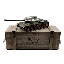 Torro RC Panzer IS-2 grn Profi-Edition 1:16 schussfhig, Rauch & Sound, Metallgetriebe und Metallketten, RTR