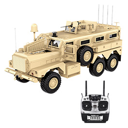 Amewi RC US-Militrfahrzeug MRAP 6X6 1:12 RTR Licht Sound und Rauch 22428
