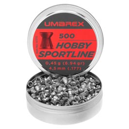 Umarex Hobby Sportline Diabolo Flachkopf Kal. 4,5mm 0,45 g 500er Dose