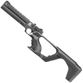 Reximex RP Pressluftpistole Kal. 4,5 mm Diabolo schwarz inkl. Pistolentasche, 2 x Magazine, One-Shot-Tray und Quickfill-Adapter