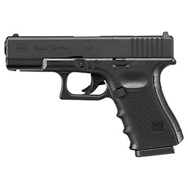 Glock 19 Gen4 MOS CO2-Luftpistole Kal. 4,5mm Stahl-BB Metallschlitten schwarz