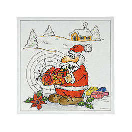 Schie�scheiben Nikolaus, 14x14 cm, 100 St�ck f�r Luftgewehr oder Luftpistole