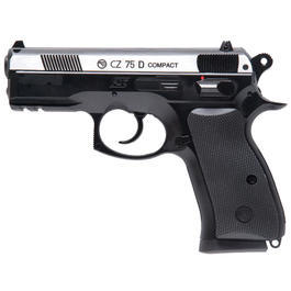 ASG CZ 75D Compact m. Metallschlitten 4,5mm BB CO2 Pistole Dual Tone