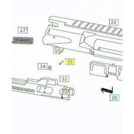 Wei-ETech M4 Part #035 Bolt Carrier Roller Pin