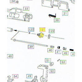 Wei-ETech M4 Part #121 Valve Guide Rod Housing End Cover