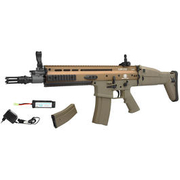 Cybergun FN Herstal SCAR-L Vollmetall Nylon-Version Komplettset S-AEG 6mm BB Tan