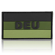 3D Rubber Patch Deutschlandflagge DEU oliv