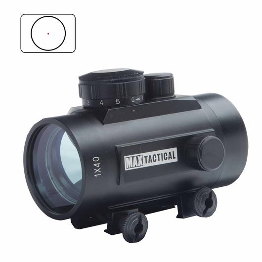 Max Tactical Leuchtpunktzielgert 1x40 Red Dot fr 22 mm Schiene