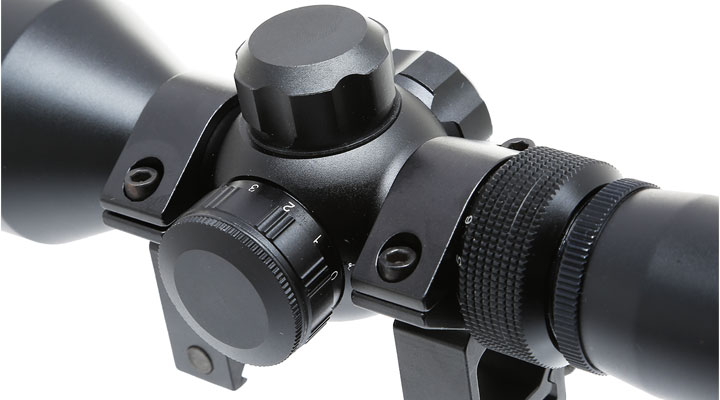 Max Tactical Zielfernrohr 3-9x42 CE kompakt elektrisch inkl. Ringe für 22 mm Schiene Bild 6