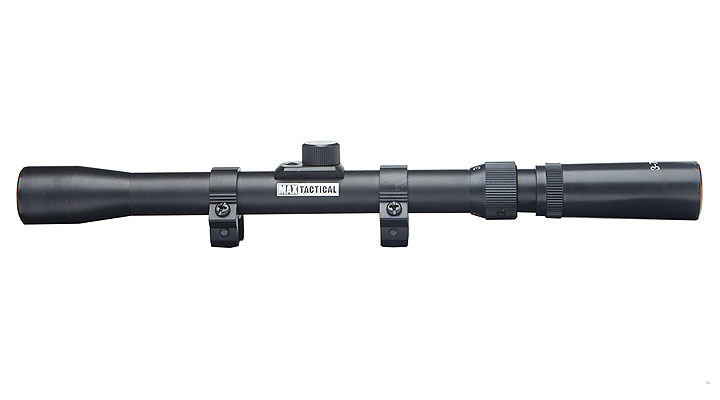 Max Tactical Zielfernrohr 3-7x20 mit Montageringe für 11 mm Schiene Bild 1