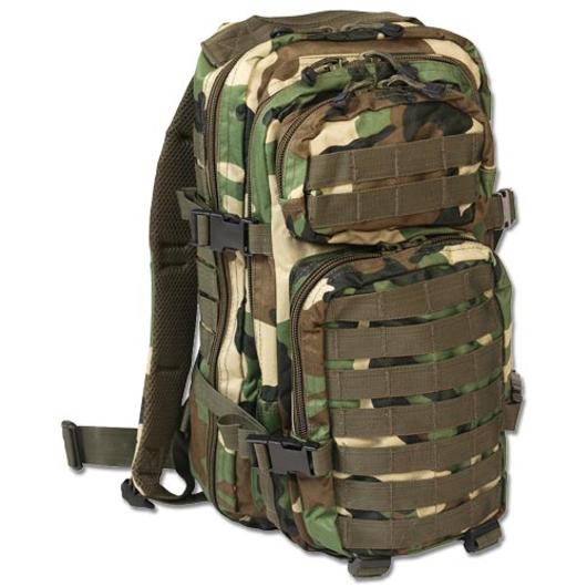 Rucksack US Assault Mil-Tec, woodland 
