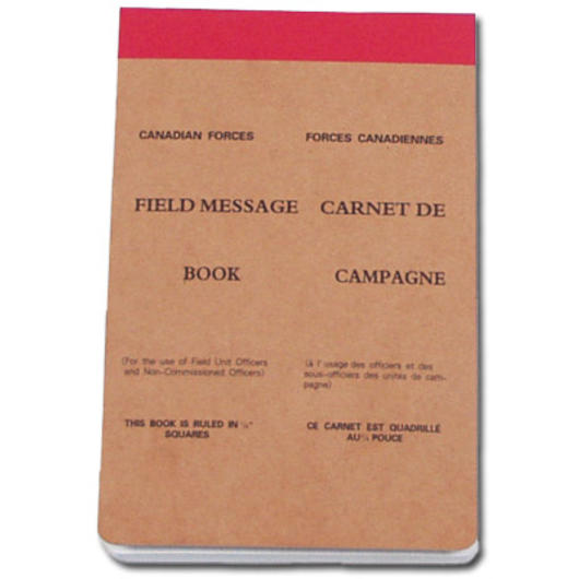 Kanadischer Meldeblock Carnet de Campagne