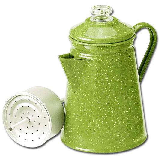 GSI Emaille Kaffeekanne