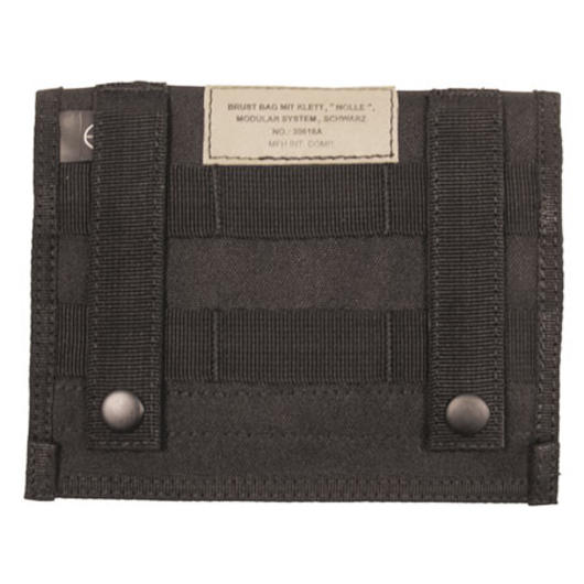 MFH Brusttasche mit Klett und Molle-Befestigungssytem schwarz Bild 1