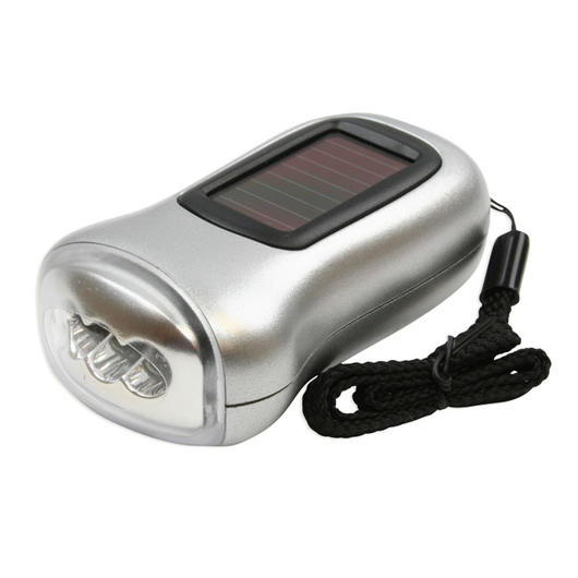 Highlander LED Solartaschenlampe mit Dynamo