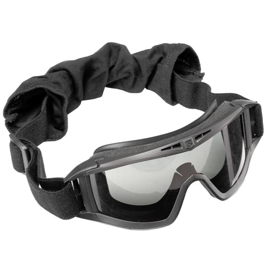 Revision Eyewear Desert Locust Schutzbrille Deluxe Kit mit vermillion / klar / rauch Wechselglser schwarz Bild 4