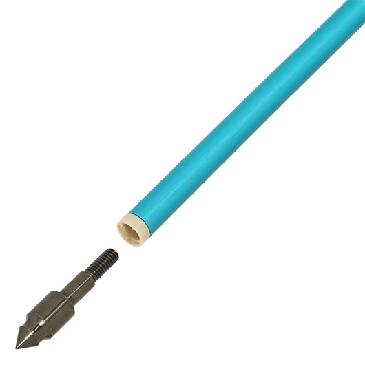 MK Bogenpfeil Aluminium 30'' blau mit verschraubter Spitze Bild 2
