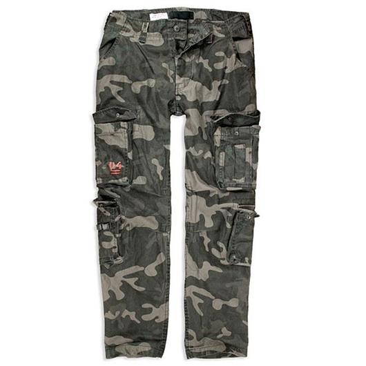 Surplus Hose Airborne Vintage Trousers Slimmy black-camo 