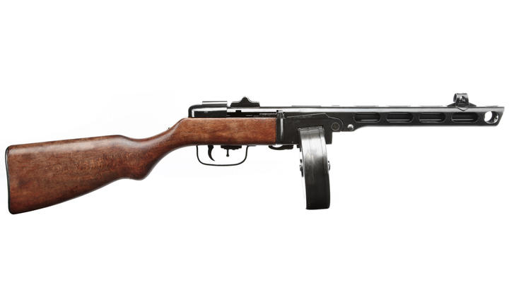 PPSh-41 Maschinenpistole Dekomodell aus Metall mit Holzschaft Bild 2