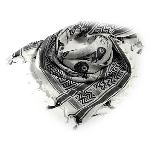 Shemag / PLO Tuch 6-Balls schwarz/wei�