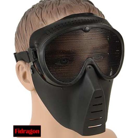 Fidragon Softair Maske schwarz  