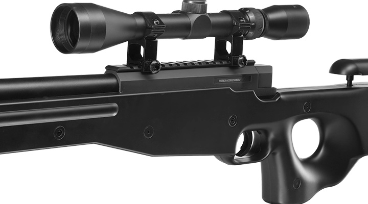 Well L96 Snipergewehr inkl. Zielfernrohr Springer 6mm BB schwarz Bild 6