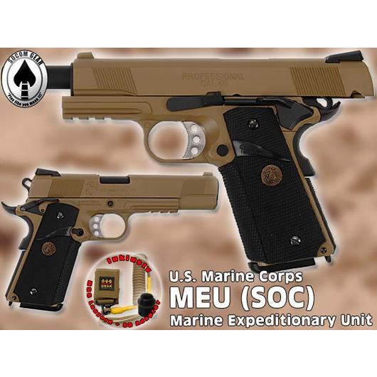 Socom Gear MEU SOC Vollmetall GBB desert inkl. HSS Lanyard - Limited Edition