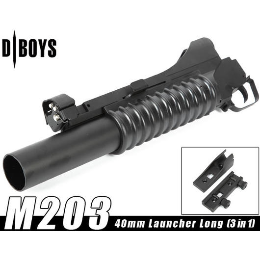 D'Boys M203 40mm Granatwerfer Lang (3in1) schwarz