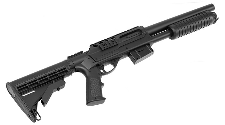 D.E. M3000 Tactical Shotgun Springer 6mm BB schwarz Bild 4