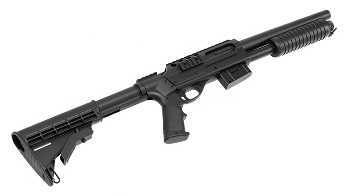 D.E. M3000 Tactical Shotgun Springer 6mm BB schwarz Bild 5