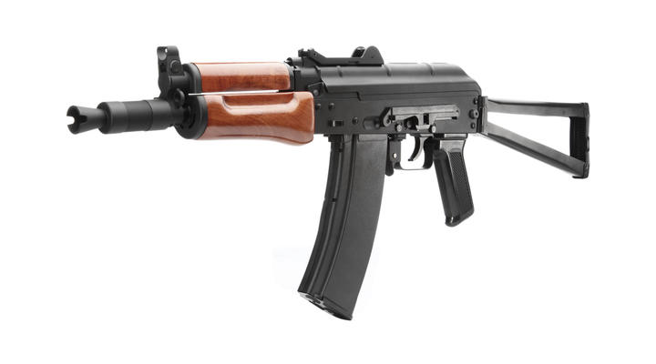 SRC AKS-74U Vollmetall Echtholz Gas-Blow-Back 6mm BB