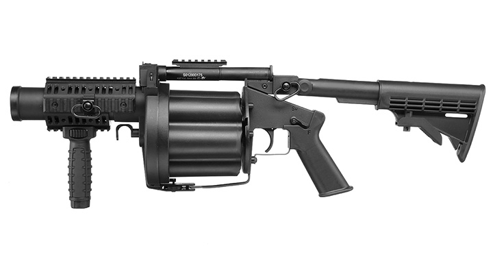 ICS MGL 40mm Airsoft Revolver-Granatwerfer schwarz Bild 1