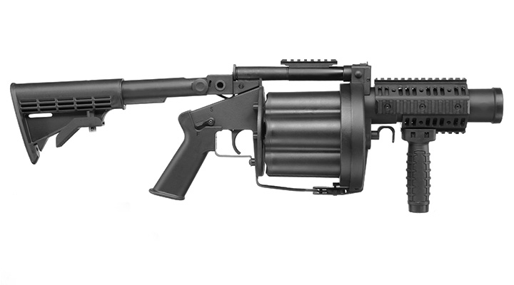 ICS MGL 40mm Airsoft Revolver-Granatwerfer schwarz Bild 2