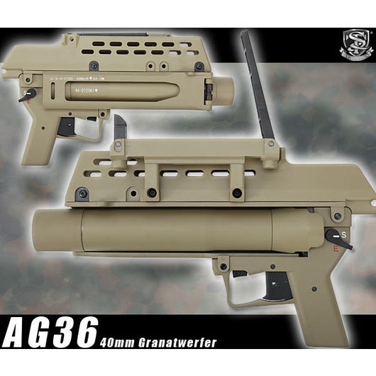 S&T AG36 40mm Granatwerfer Dark Earth Tan 