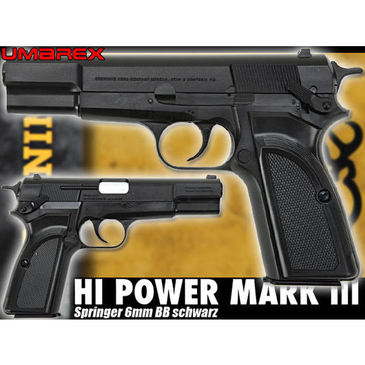 Umarex Browning Hi Power Mark III Springer 6mm BB schwarz