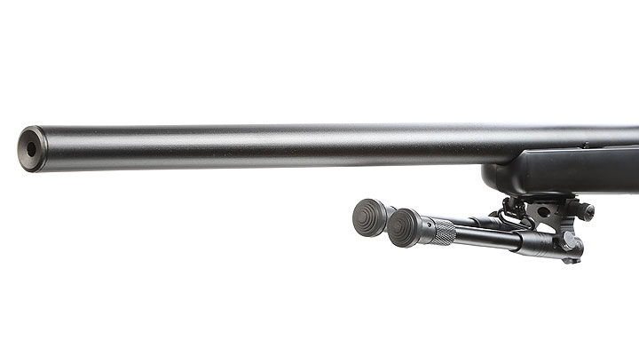 Well M700 Snipergewehr inkl. Zweibein / Zielfernrohr Springer 6mm BB schwarz Bild 6