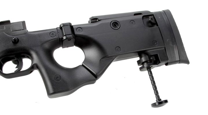 Well L96 AWS-338 Snipergewehr inkl. Zweibein / Zielfernrohr Springer 6mm BB schwarz Bild 2