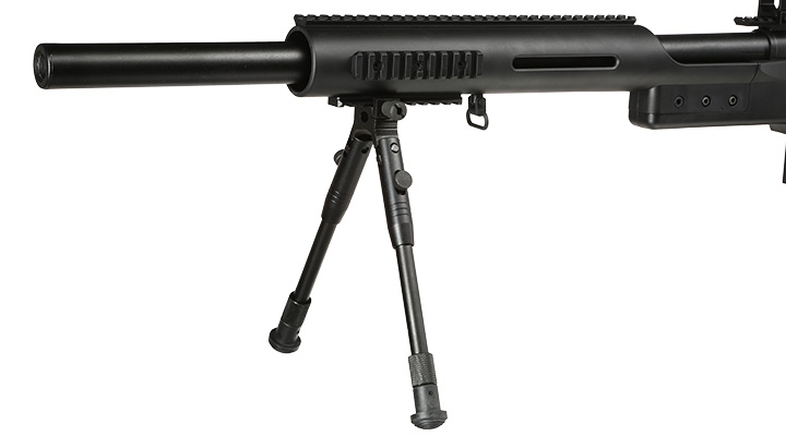 Well MB4410D MSR Snipergewehr inkl. Zweibein / Zielfernrohr Springer 6mm BB schwarz Bild 7